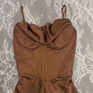 House of CB Chocolate Brown Dress